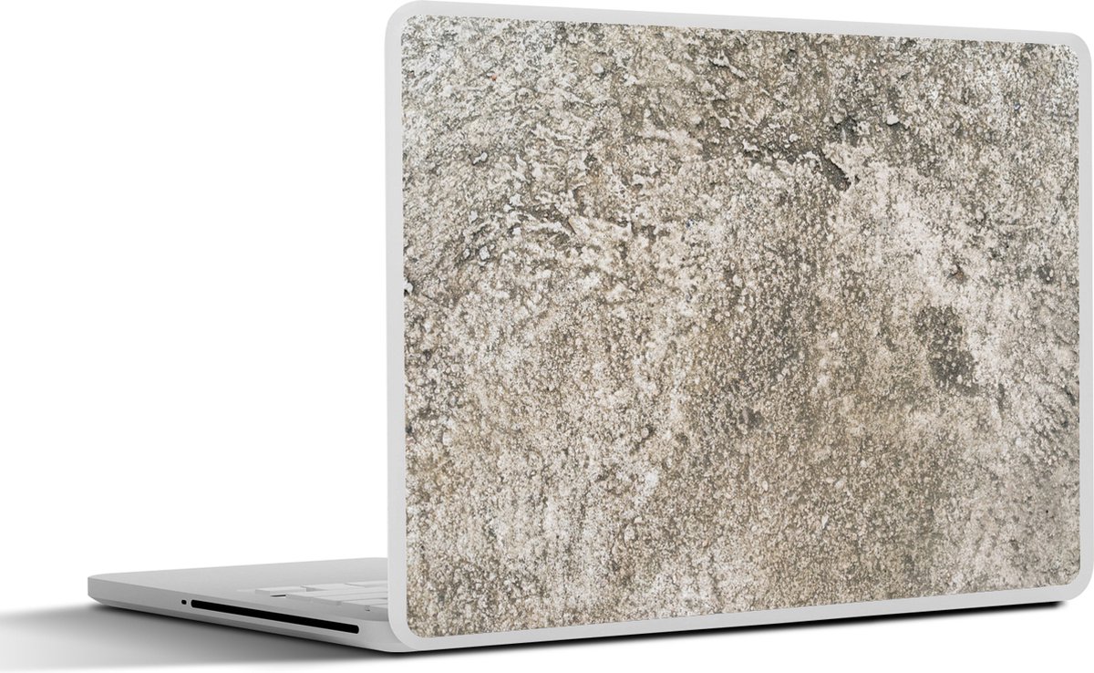 Laptop sticker - 17.3 inch - Cement - Antiek - Beton print - Grijs - 40x30cm - Laptopstickers - Laptop skin - Cover