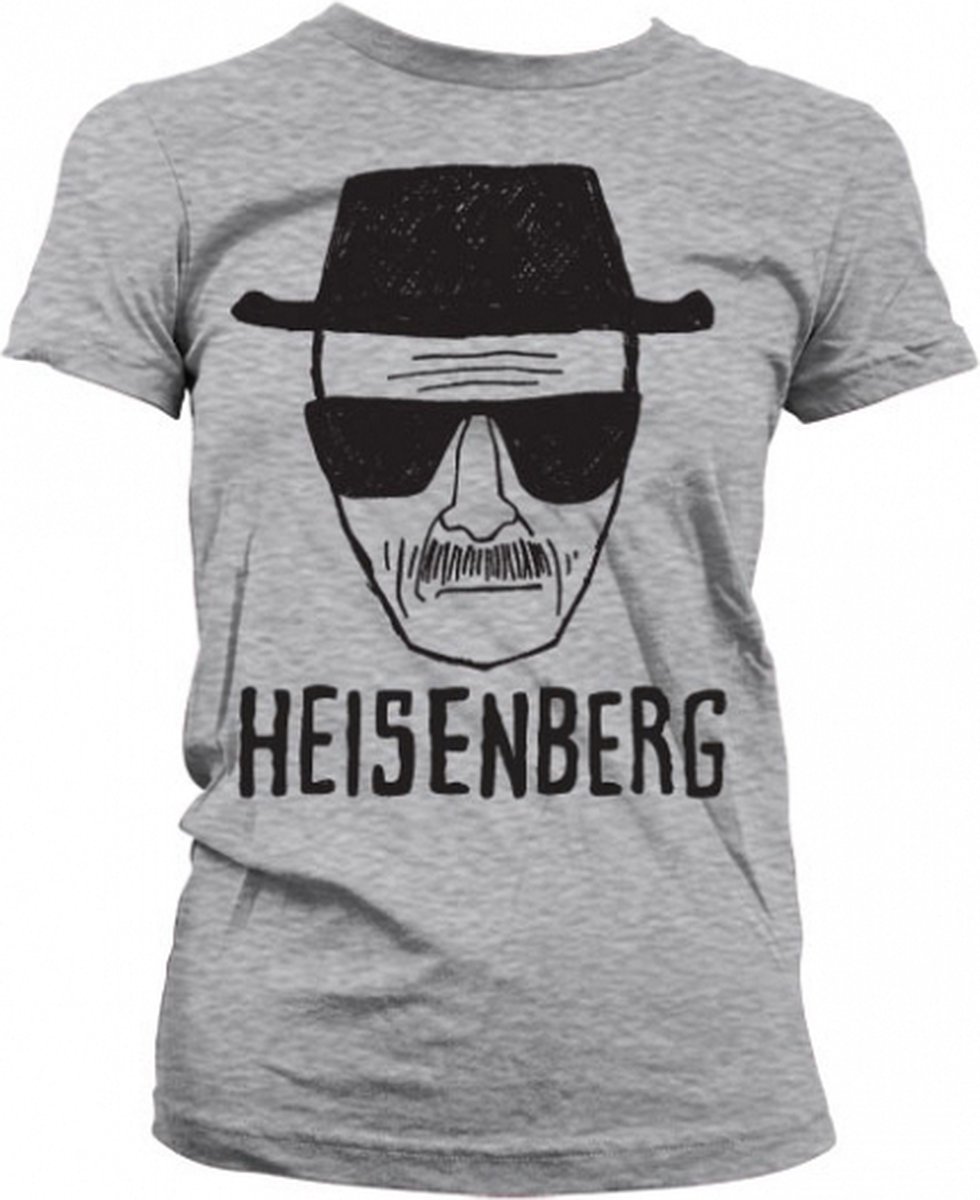 Dames T-shirt Breaking Bad Heisenberg grijs M