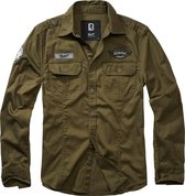 Heren - Mannen - Dikke kwaliteit - Casual - Streetwear - Menswear - Modern - Luis - Vintage - Shirt - Blouse - Overhemd CGN olive