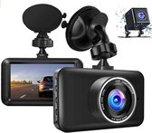 Qtronic Dashcam voor auto - Voor- en Achtercamera - Full HD - 32 GB Mini SD - Ingebouwde G-sensor en Bewegingssensor