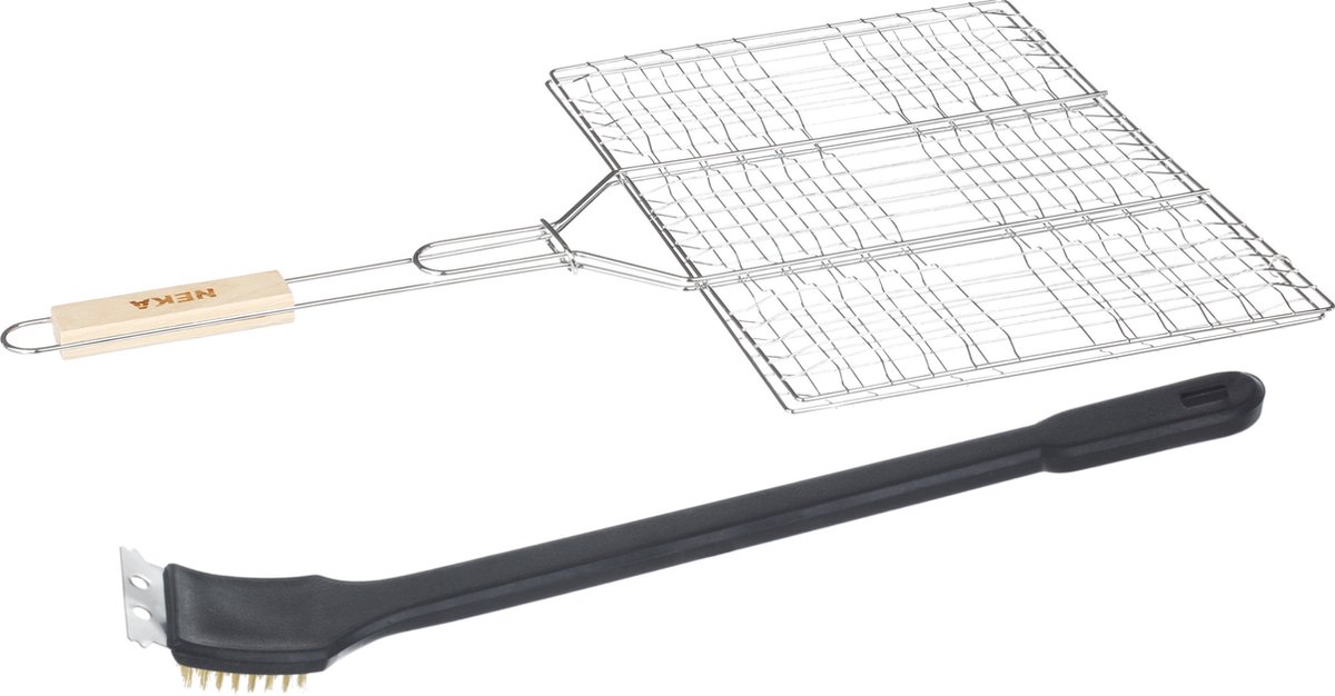 BBQ/barbecue grill klem - 40 cm - Incl schoonmaakborstel