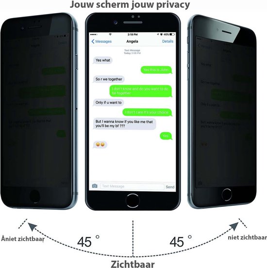 Arara IPhone 7 / 8 Plus Privacy Screen Protector 2Pack - iPhone 7 / 8 plus Privacy Screen Protector - Privacy Screen Protector iPhone 7 / 8 Plus - Privacy Glass iPhone 7 / 8 plus - Privacy Screen Protector iPhone 7 / 8 plus - Arara