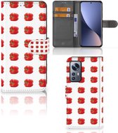 Telefoonhoesje Xiaomi 12 | 12X Book Case Paprika Red