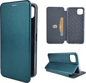 Wallet Hoesje Groen - Geschikt voor Samsung Galaxy A22 5G - Portemonnee Book Case - Boekje met Kaarthouder / Pasjeshouder en Magneetsluiting - Booklet Beschermhoes