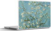 Laptop sticker - 14 inch - Van Gogh - Amandelbloesem - Oude meesters - Kunst - Vintage - 32x5x23x5cm - Laptopstickers - Laptop skin - Cover