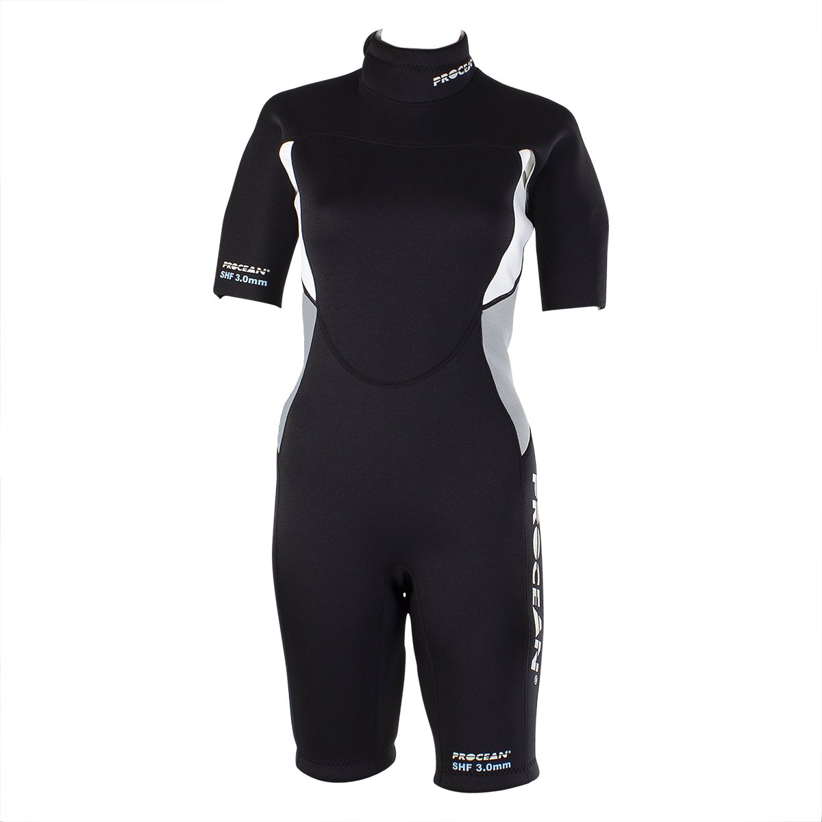 Dames shorty 3mm zwart/grijs L