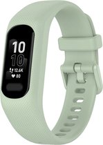 Siliconen Smartwatch bandje - Geschikt voor Garmin Vivosmart 5 siliconen bandje - mint - Strap-it Horlogeband / Polsband / Armband