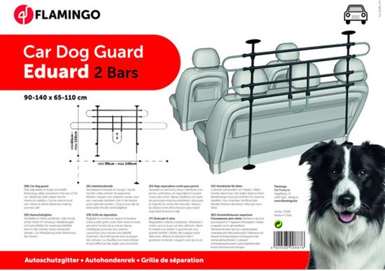 Flamingo - Flamingo Eduard - Autoveiligheidsrek Honden - Autoveiligheidsrek Eduard 90-140x65-110cm - 1st - 125932 - 1st - 1pce