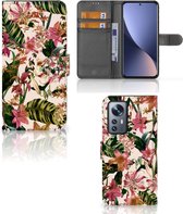 GSM Hoesje Xiaomi 12 Pro Fotohoesje ontwerpen Flowers