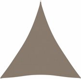 vidaXL - Zonnescherm - driehoekig - 3x3x3 - m - oxford - stof - taupe