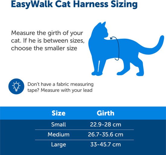 Petsafe Easy Walk Cat Harness met Bungee Leash Tuigje voor het