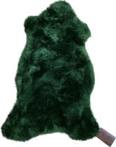 WOOOL Schapenvacht - Groen Australisch L (105cm) 100% ECO - Kortharig - Heerlijk Zacht Schapenvel