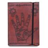 Leren Notitieboek Palmistry - 18x13x2,5cm - Handgemaakt
