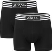 Paulo Vici Boxershort Heren - Onderbroeken - 2-pack - Zwart