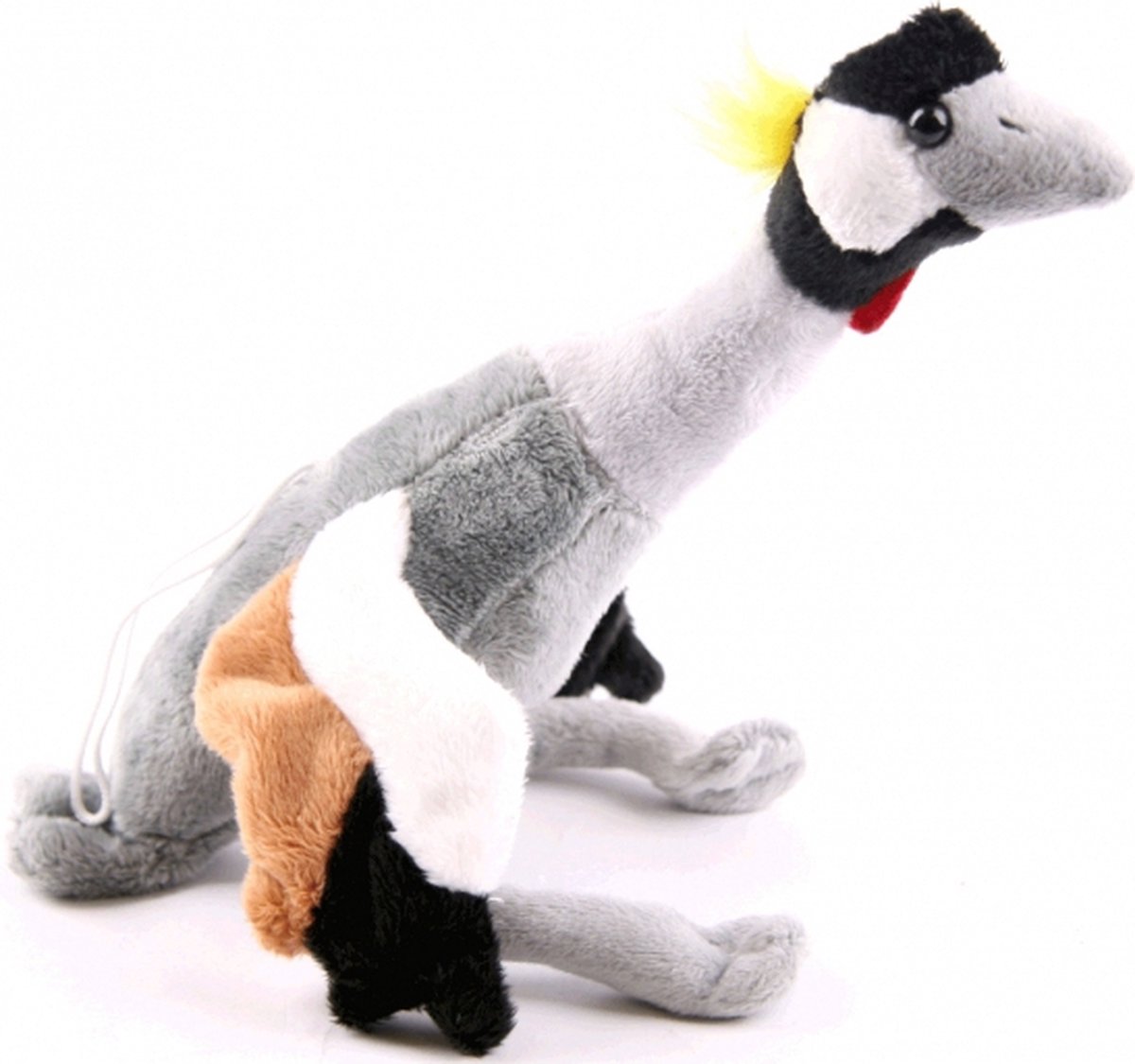Cornelissen Pluche kraanvogel knuffel - 30 cm - dieren vogel knuffeldieren - trekvogels