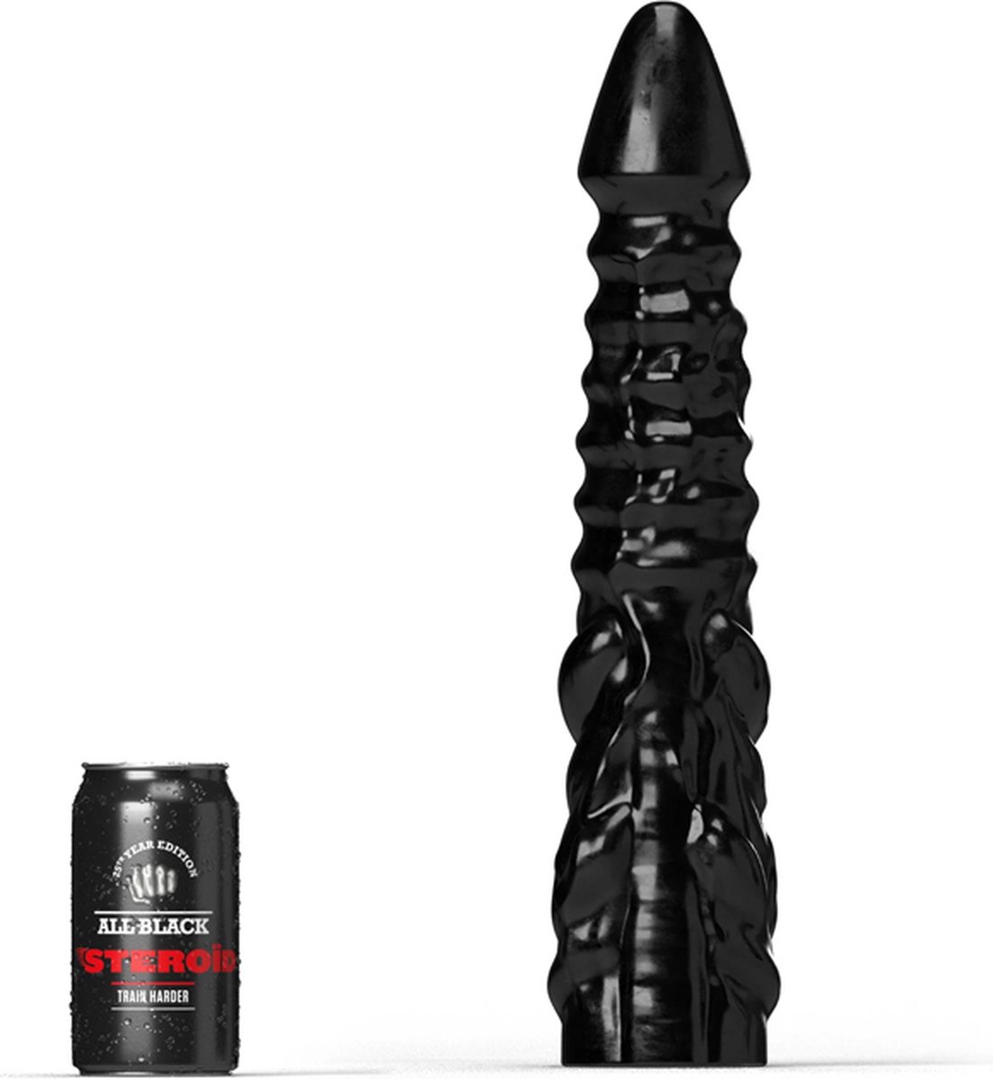 Goedkoopste All Black Steroïd - Allez - Dildo - 34 x 7 cm - zwart