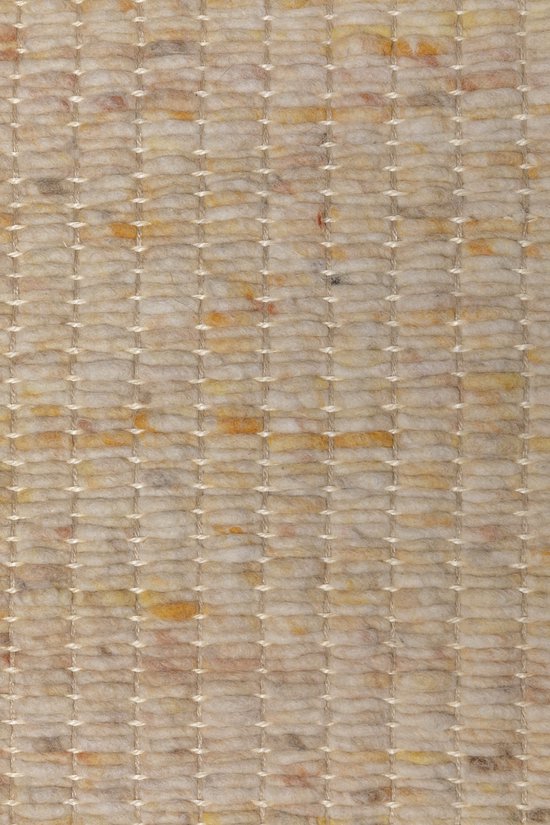 MOMO Rugs Prisma 26 Vloerkleed - 60x90  - Rechthoek - Laagpolig,Structuur Tapijt - Landelijk - Geel, Meerkleurig, Wit
