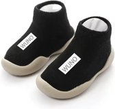 Antislip baby schoentjes - eerste loopschoentjes – Completebabyuitzet - maat 22,5 - 12-18 maanden - 13.5 cm - zwart