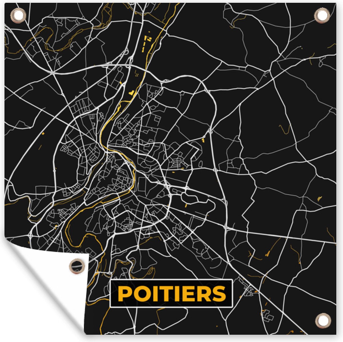 Tuinposters Stadskaart Plattegrond Poitiers Frankrijk Kaart tuinposters-stadskaart-plattegrond-poitiers-frankrijk-kaart