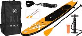 Wakiki Pacific opblaasbaar SUP board - 305 cm - 6-delige set- Oranje/Zwart - Tot 100 kg
