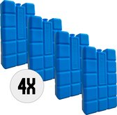 DULA Koelelementen - blauw - 4 stuks - 400 gram - 16x9x3,2cm