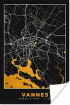 Affiche Vannes – Carte – France – Carte – Plan de la ville - 60x90 cm