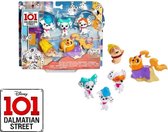 101 Dalmatian Street - 5 Figuurtjes - Disney - Dalmatiër - Honden - Spa Pack - Dalmatier - Van Mattel