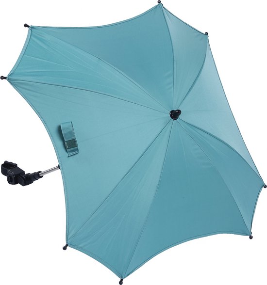 Titaniumbaby Parasol Vierkant met universele klem UV 50+ Protectie - Green