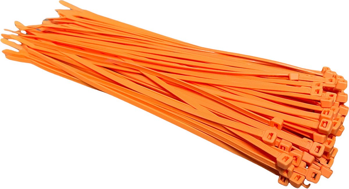 TD47 Kabelbinders 7,6 x 370 mm Fluor Oranje