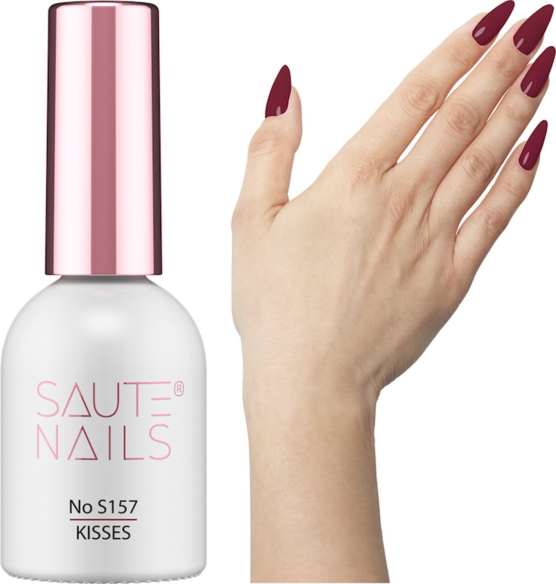 SAUTE Nails Rood UV/LED Gellak 8ml. - S157 Kisses