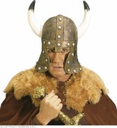 Helm Barbaar Met Hoorn Latex Brons | One Size