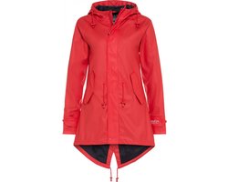 Rode  dames regenjas / parka HafenCity® van BMS S