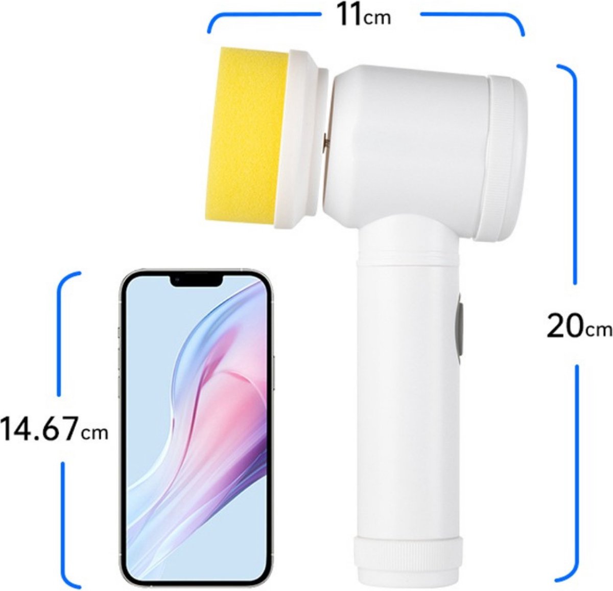 Brosse de nettoyage électrique Thuys - Brosse à récurer