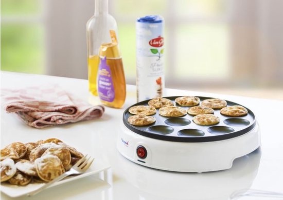 Bestron Poffertjespan - APFM700W - 800W - Poffertjesmaker - Electrisch - Wit - 5 jaar garantie — afbeelding 4