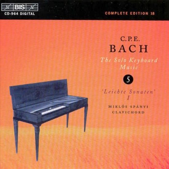 Miklós Spányi - C.P.E. Bach: Solo Keyboard Music Vol 5 (CD)