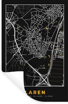 Stickers Stickers muraux - Carte - Or - Carte - Plan de la ville - Laren - 80x120 cm - Feuille adhésive