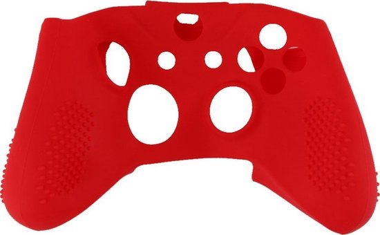 Mobigear Hoesje geschikt voor Xbox One X / S controller (model 1708) Hoesje Flexibel Siliconen | Mobigear Classic - Rood