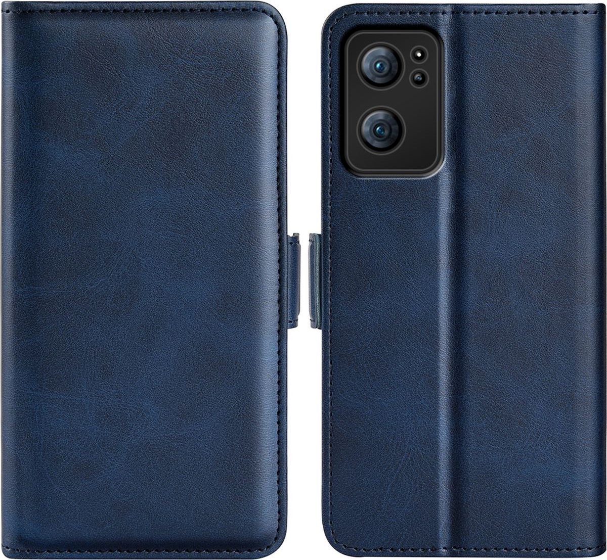 Mobigear Telefoonhoesje geschikt voor OPPO Find X5 Lite Hoesje | Mobigear Slim Magnet Bookcase Portemonnee | Pasjeshouder voor 3 Pasjes | Telefoonhoesje voor Pinpas / OV Kaart / Rijbewijs - Donkerblauw