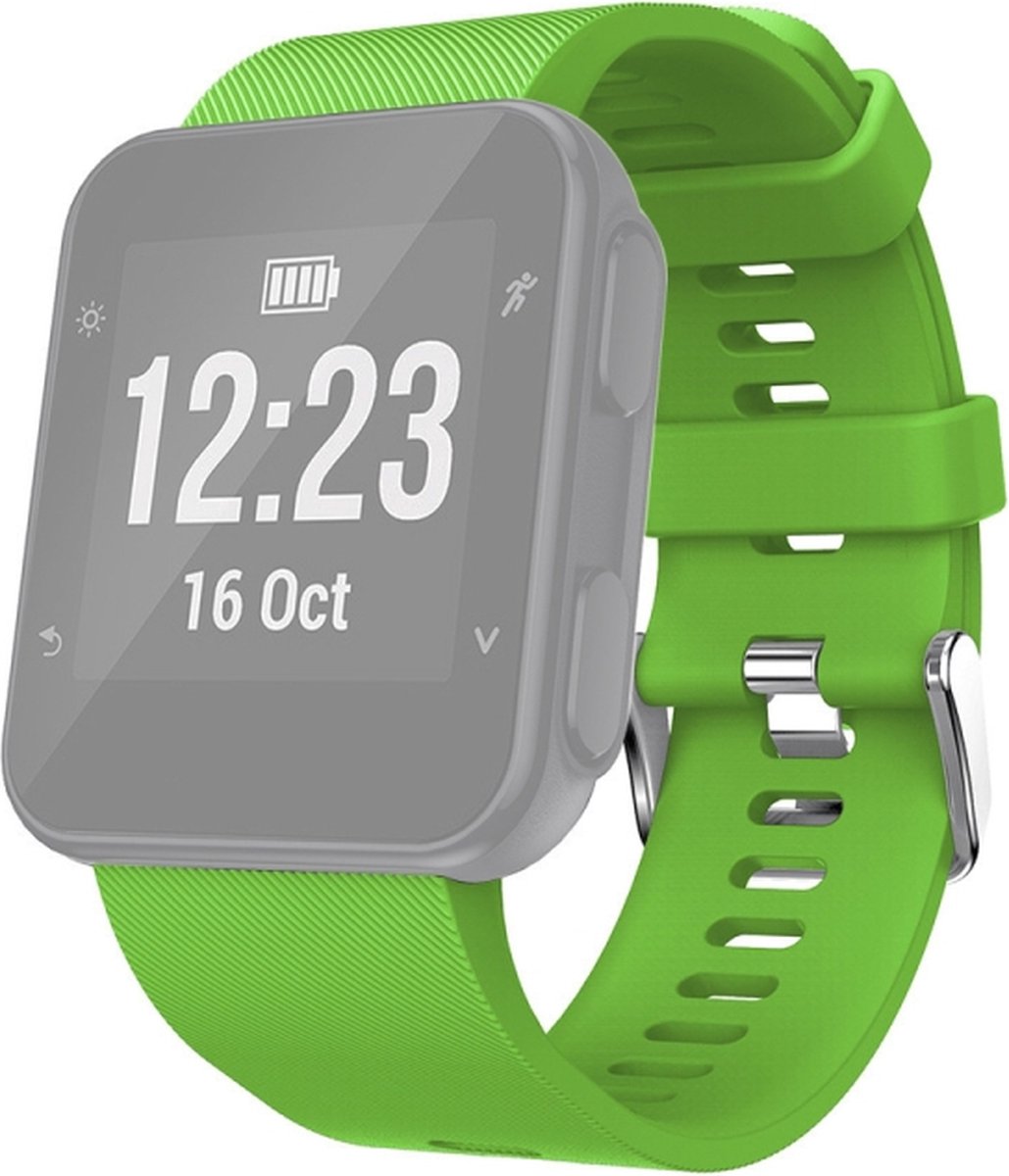 Siliconen bandje - geschikt voor Garmin Forerunner 30 / 35 - groen
