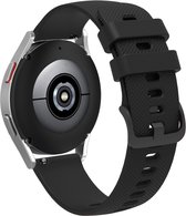 Siliconen bandje - geschikt voor Garmin Venu 2S / Venu 3S / Vivomove 3S / Vivoactive 4S / Forerunner 255S / Forerunner 265S - zwart