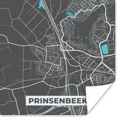 Poster Carte - Carte - Prinsenbeek - Plan de la ville - 30x30 cm