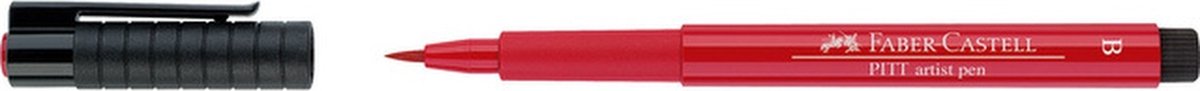 Afbeelding van product tekenstift Faber-Castell Pitt Artist Pen Brush 219 diep scharlakenrood FC-167419