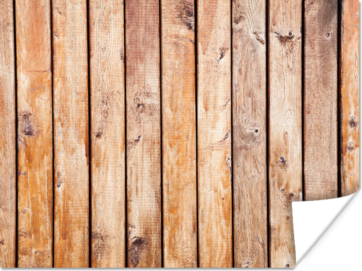 Poster Planken - Hout - Structuur - 40x30 cm