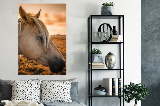 Affiche Cheval - Animaux - Portrait - 80x120 cm