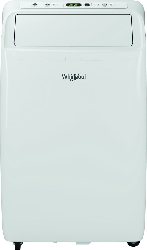 Mobiele Airconditioner 9000 BTU Stil Koelen 35m² Whirlpool PACF29COL Met HEPA-filter & Slimme 6th Sense Technologie