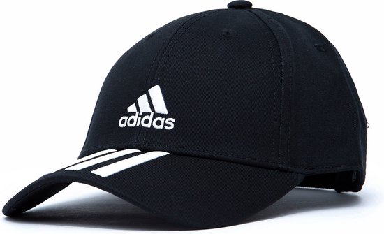 Adidas Baseball 3-Stripes Pet Zwart - Maat ONESIZE