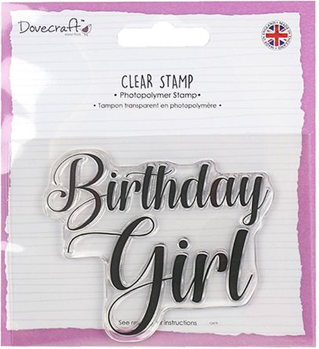 Clear Stamp Birthday Girl (DCSTP110)