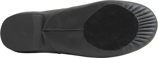 Jazzschoenen leer in zwart Oxford met veters Zwarte jazz schoenen met suede. bol