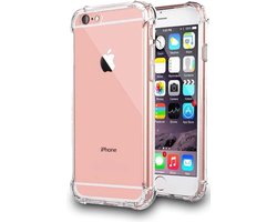 Smartphonica Telefoonhoesje Geschikt voor iPhone 6/6s transparant hoesje flexibel met stootrand geschikt voor iPhone 6/6s