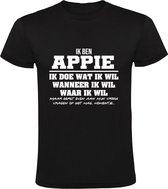 Appie Heren t-shirt | verjaardagkado | verjaardag kado | grappig | jarig | cadeau | Zwart